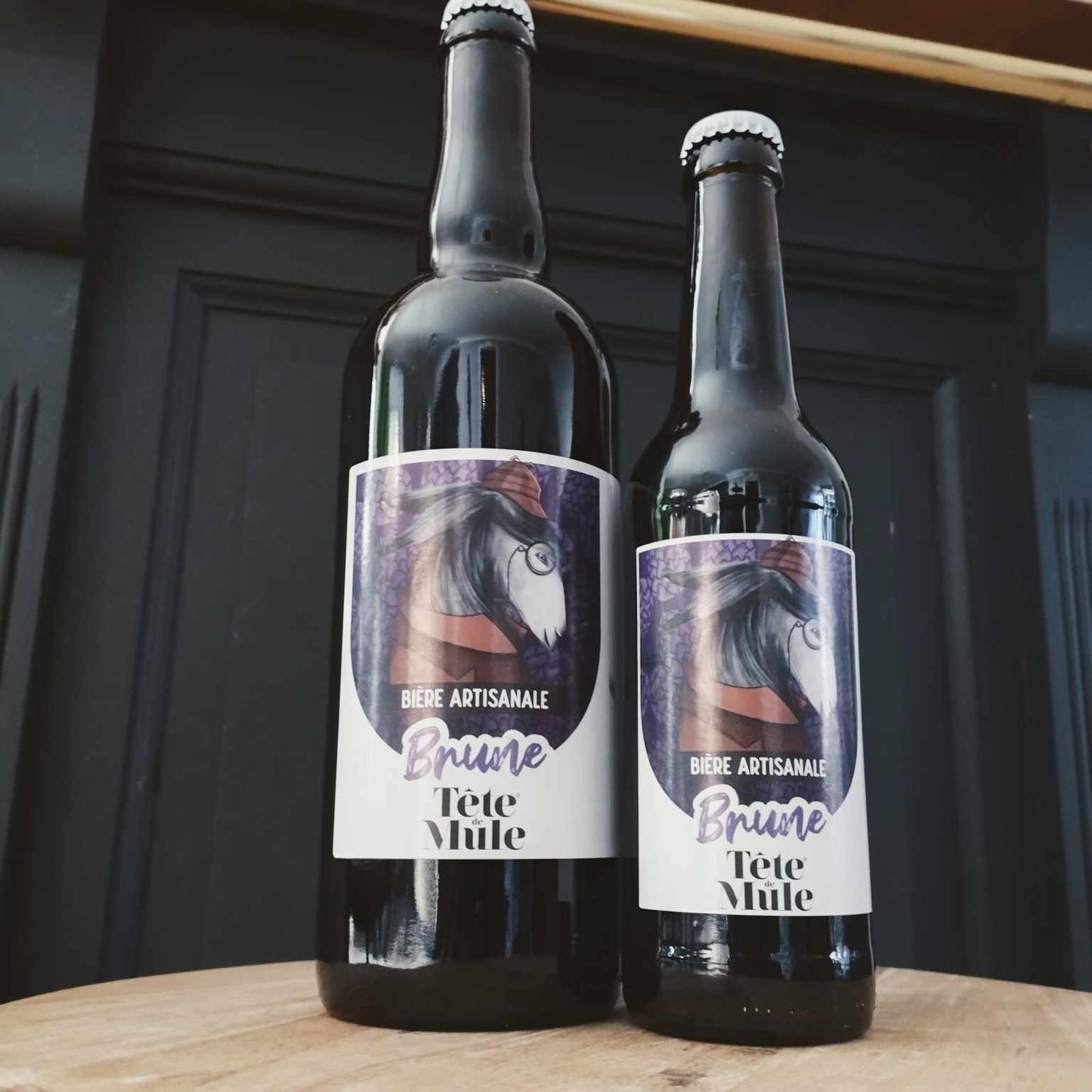Bière tête de mule brune - les petits apéroculteurs - tete de mule
