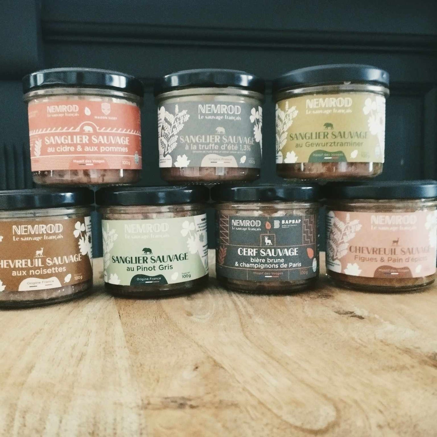Terrine de gibiers sauvages d'Alsace - Nemrod - les petits apéroculteurs