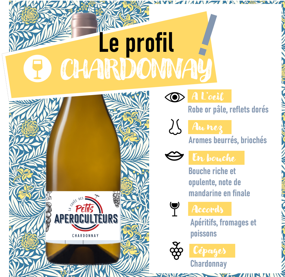 vin blanc les petits apéroculteurs - chardonnay apéroculteurs - cuvée blanc les petits apéroculteurs