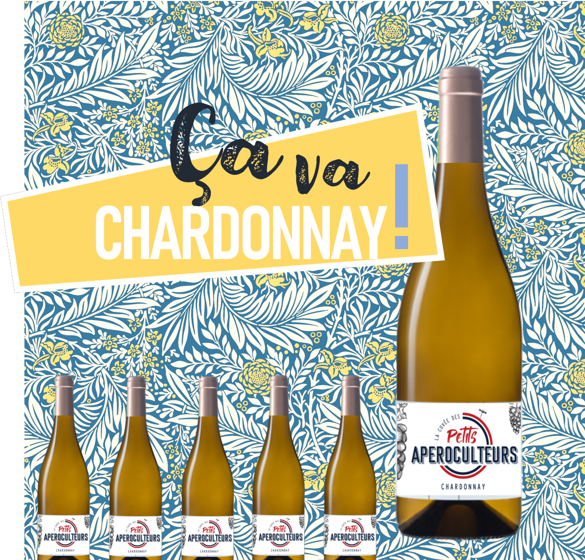 vin blanc les petits apéroculteurs - chardonnay apéroculteurs - cuvée blanc les petits apéroculteurs