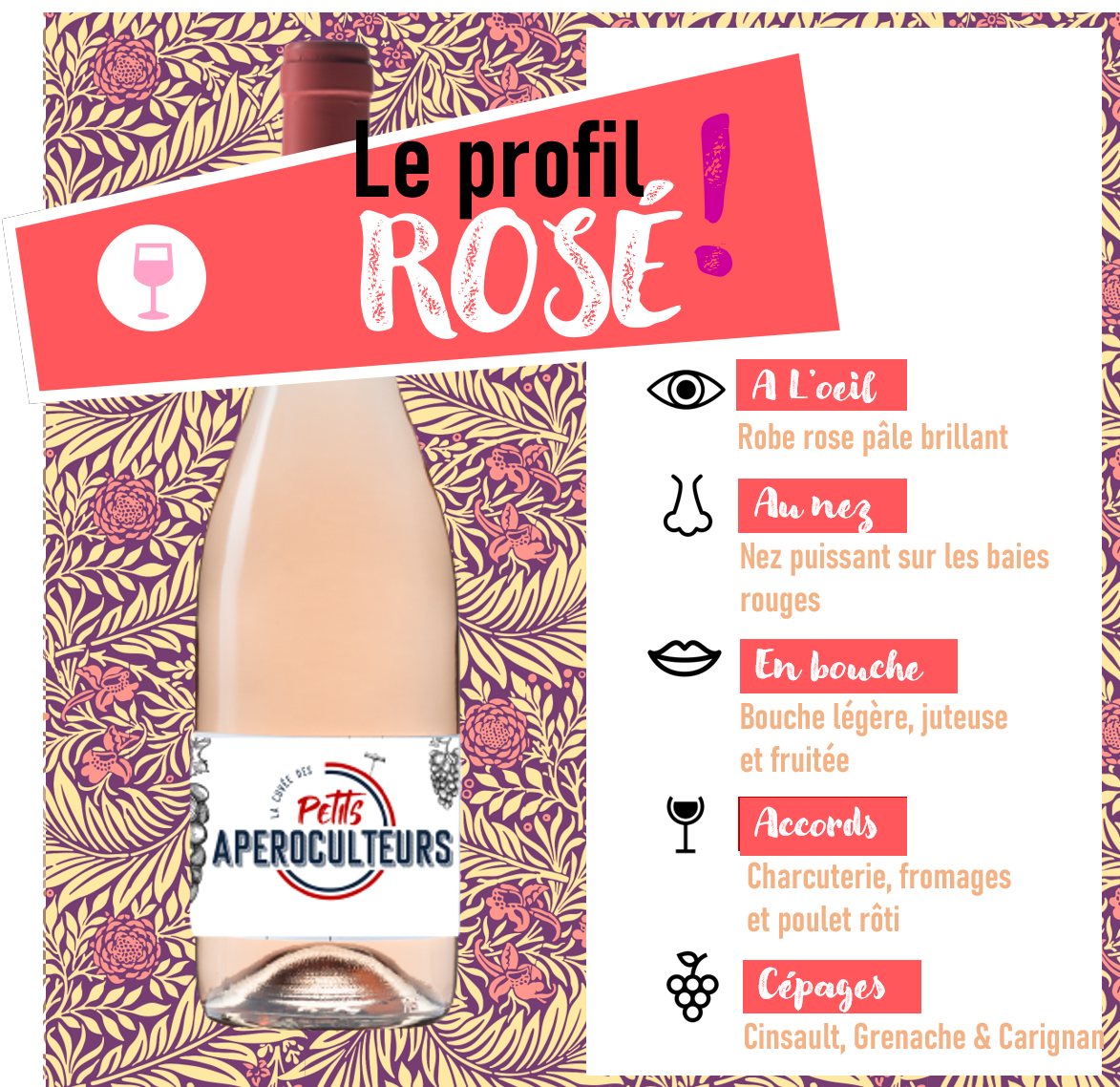 vin rosé les petits apéroculteurs - cuvée rosé les petits apéroculteurs - box apéro