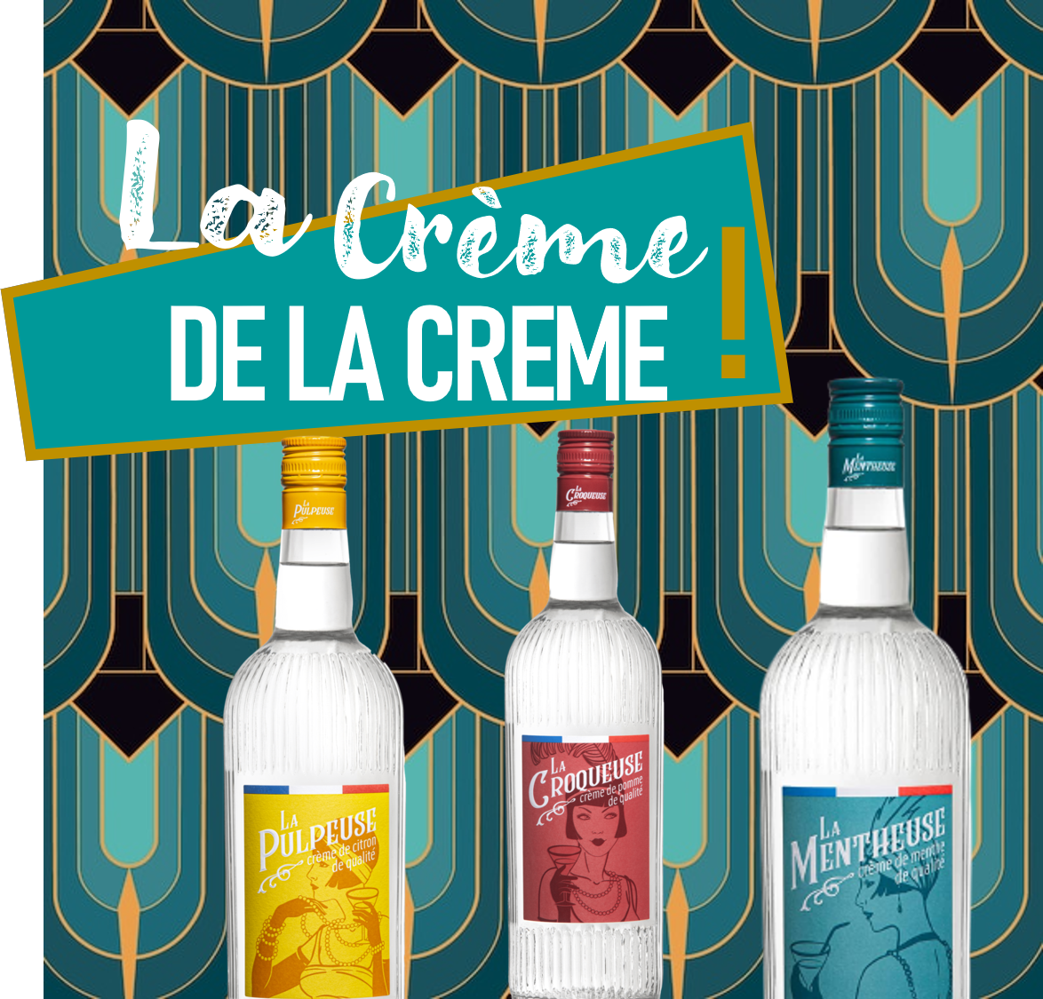 La Mentheuse - La croqueuse - La pulpeuse - crème d'antan et de qualité fait en France - offre anniversaire Les Petits Apéroculteurs