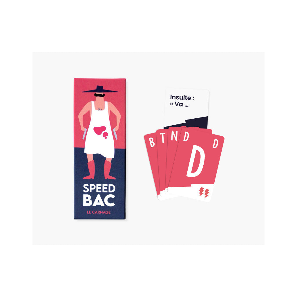 speed bac le carnage - jeux d'ambiance - made in France - les petits apéroculteurs