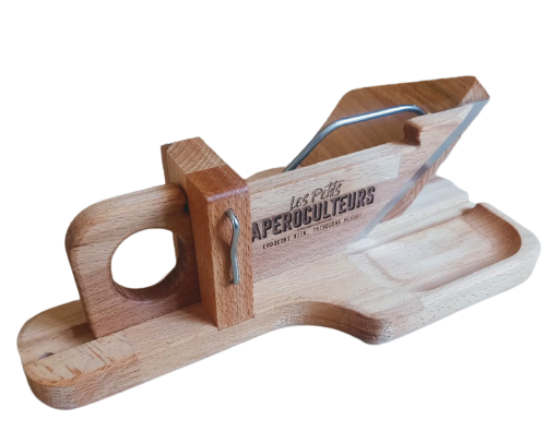 Les Petits Aperoculteurs - guillotine à saucisson - fabrication française - apéro - cadeau - accessoire indispensable