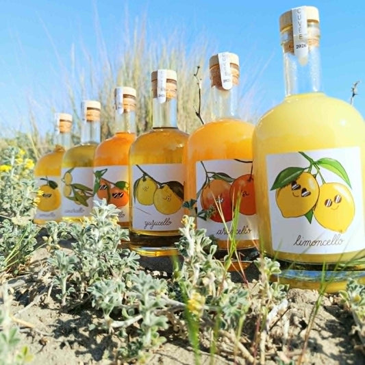 limoncello, yuzucello, clemencello, français domaine de la mer blanche 