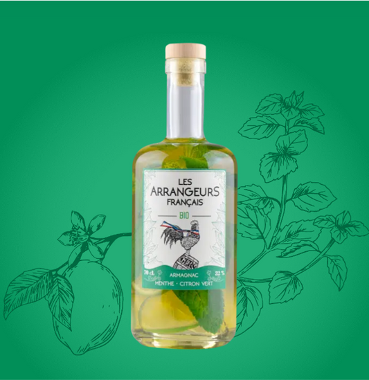 Armagnac mojito : menthe citron vert bio - armagnac arrangé